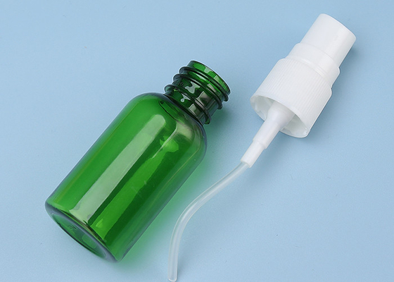 সবুজ 20ml রিফিলযোগ্য অ্যাটোমাইজার PET প্লাস্টিক স্প্রে বোতল স্ক্রিন প্রিন্টিং
