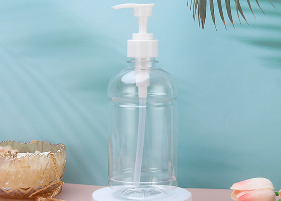 ম্যাসেজ তেল, তরল সাবানের জন্য 480ml খালি পরিষ্কার প্লাস্টিক পাম্প বোতল ডিসপেনসার