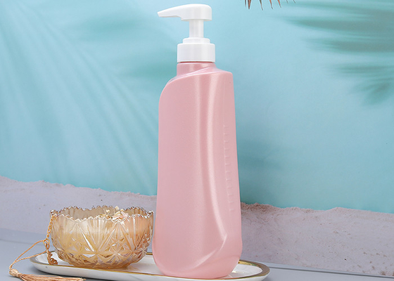 মুক্তো গোলাপী PET পাম্প বোতল 750ml প্লাস্টিকের বডি ওয়াশ বোতল
