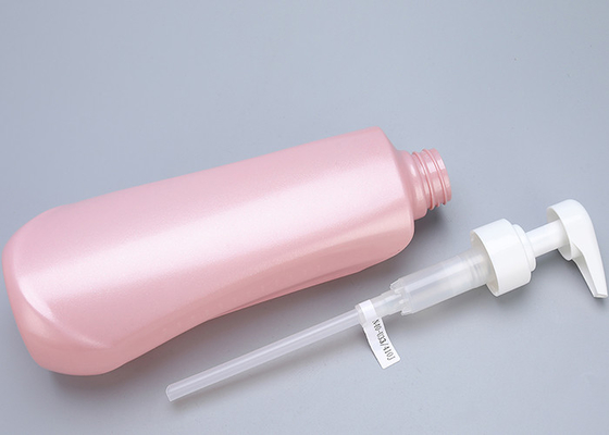 মুক্তো গোলাপী PET পাম্প বোতল 750ml প্লাস্টিকের বডি ওয়াশ বোতল