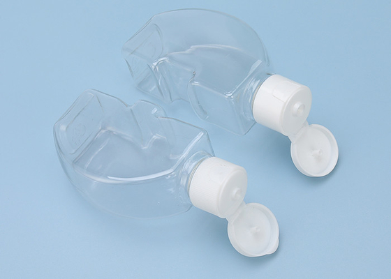 স্ক্রু ক্যাপ পুনর্ব্যবহারযোগ্য 120ml সহ OEM ডাবল ক্ল্যামশেল প্লাস্টিকের বোতল