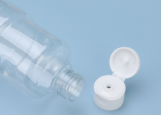 ISO9001 350ml HAPE ক্লিয়ার প্লাস্টিক স্ক্রু টপ বোতল BPA বিনামূল্যে