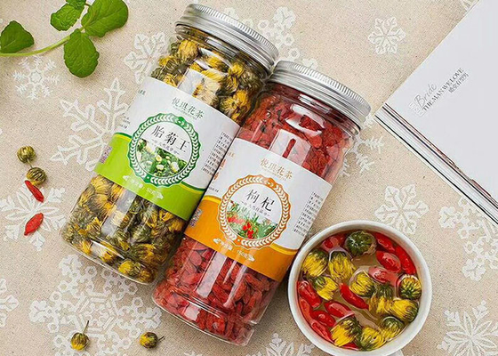 ঢাকনা সহ 295ML 350ML 380ML শুকনো খাবার স্টোরেজ প্লাস্টিক জার পাত্র