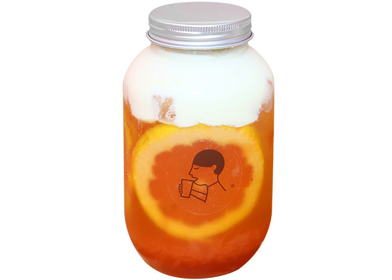 500ml অ্যালুমিনিয়াম ক্যাপ দুধ চায়ের বোতল 7.8*14cm স্কয়ার জুসের বোতল