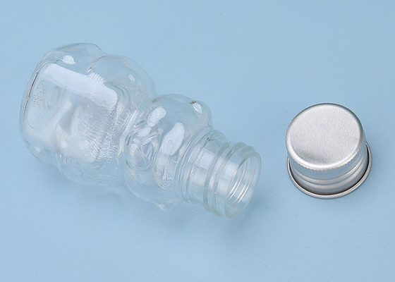 অ্যালুমিনিয়াম ক্যাপ সহ দুধ চায়ের জন্য 30ml প্লাস্টিক পানীয় PET বোতল