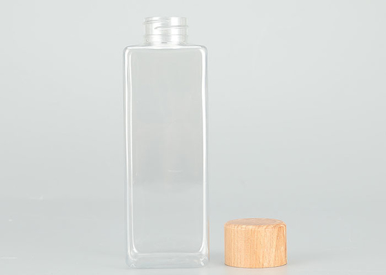 বাঁশের ঢাকনা সহ লিকপ্রুফ 200ml প্লাস্টিক স্ক্রু টপ বোতল