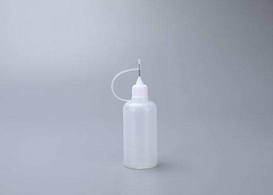 50ml স্কুইজেবল প্লাস্টিক ওয়াশিং আপ লিকুইড বোতল স্টিল নিডেল ড্রপার দিয়ে পুনরায় ব্যবহারযোগ্য
