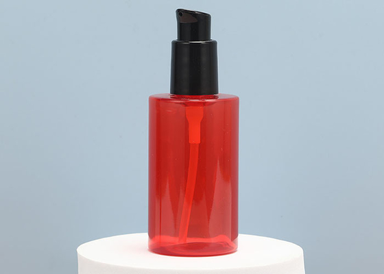 লোশন শ্যাম্পু বিতরণের জন্য 60ml 150ml লাল খালি প্লাস্টিকের পাম্পের বোতল