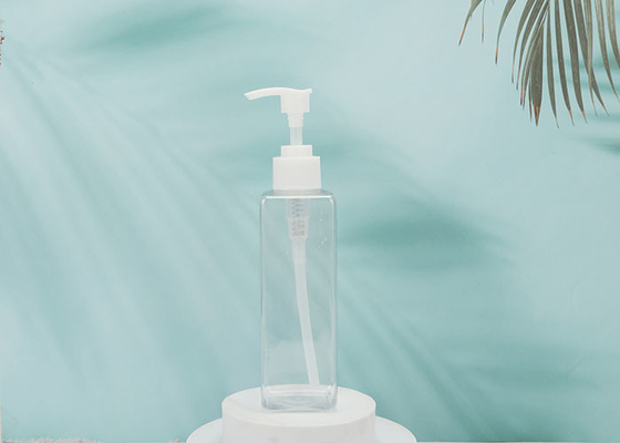 লকডাউন লিক প্রুফ সহ 300ml রিফিলযোগ্য স্কয়ার প্লাস্টিক পাম্প বোতল
