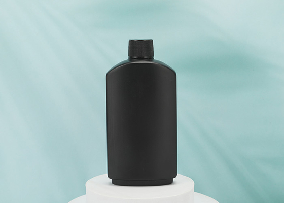 স্কয়ার এবং ফ্ল্যাট 4oz প্লাস্টিক HDPE শ্যাম্পু বোতল কালি জন্য 120ml