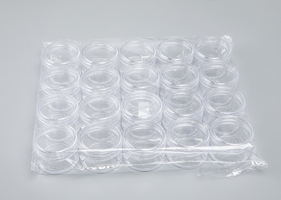 50g 100g 250g 500g পুনরায় পূরণযোগ্য খালি মেকআপ পাত্র প্লাস্টিকের পাত্রে নমুনা কসমেটিক্স বক্স ক্রিম জার