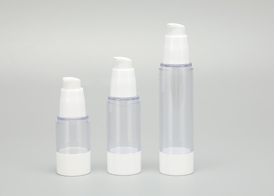 15ml 30ml 50ml সাদা প্লাস্টিক পাম্প বোতল রিফিলযোগ্য ফোরলশন