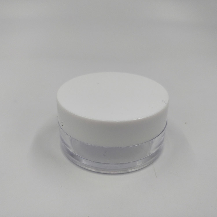 মসৃণ পৃষ্ঠ প্লাস্টিকের কসমেটিক জার 10ml 15ml 30ml 60ml 80ml 100ml 120ml 150ml ছোট