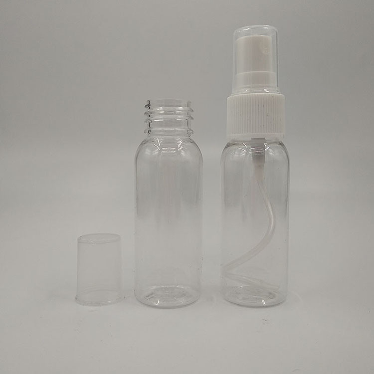 উচ্চ ক্ষমতা 100ml 120ml 150ml 200ml 250ml 500ml স্বচ্ছ সাদা অ্যাম্বার নীল পিইটি প্লাস্টিকের প্রসাধনী প্যাকেজিং স্প্রে বোতল