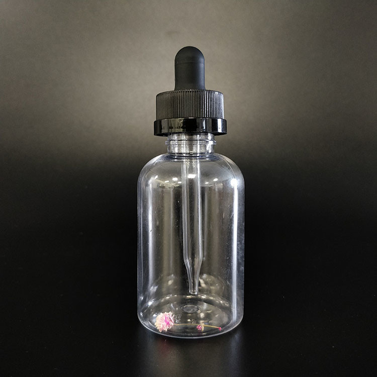 কাস্টমাইজ করুন প্লাস্টিকের ড্রপার বোতল 10ml 15ml 20ml 30ml 40ml 50ml 60ml 70ml 100ml 120ml স্ক্রু ক্যাপ স্বচ্ছ