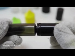 ই-তরল বোতল প্লাস্টিকের পিইটি 15 মিলি 30 মিলি ভি 3 শিশু প্রতিরোধী ঢাকনা তরল বৃত্তাকার বোতল