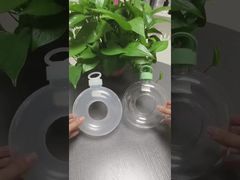 ডোনাটের আকারের প্লাস্টিকের মিল্ক টি জুস বোতল পানীয় ধারক কাপ