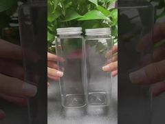 পাইকারি স্কয়ার পানীয় দুধ রস চা পানীয় প্লাস্টিকের বোতল ঢাকনা সহ